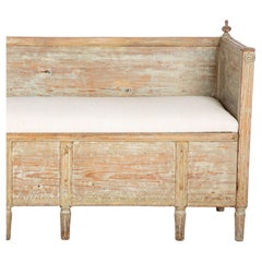 Swedish 19th Century Upholstered Sofa