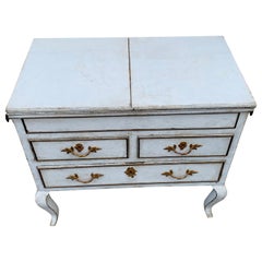 Swedish 19th Century Vanity Dresser with Three Drawers