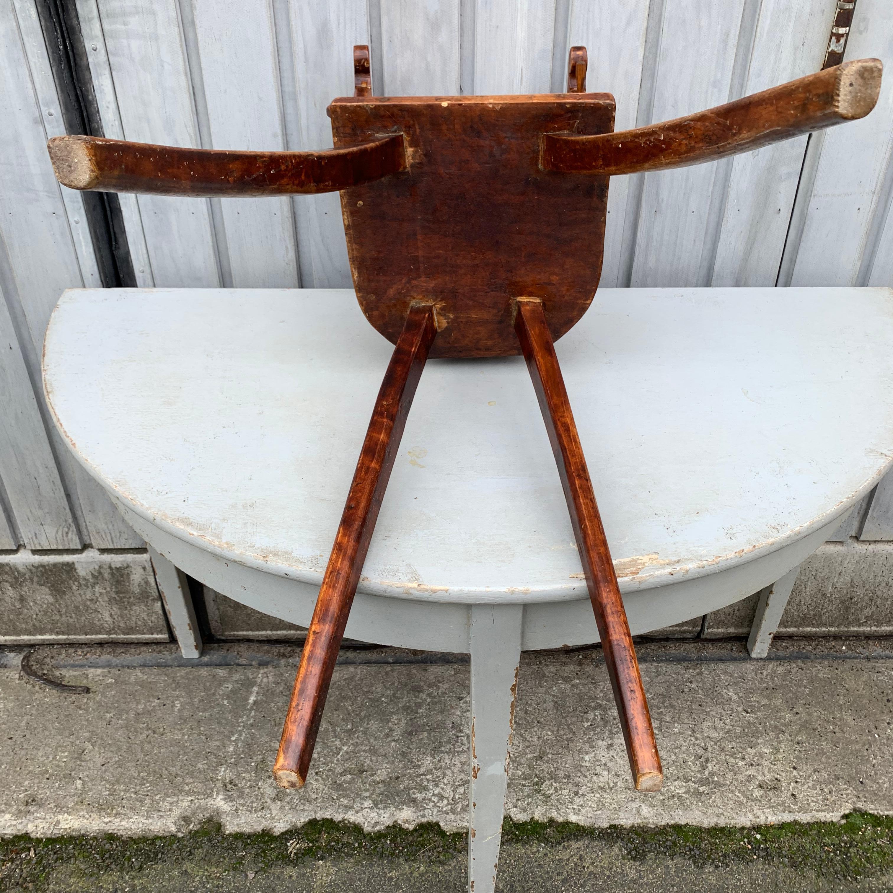 Swedish 19th Century Wooden Child's High Chair For Sale 12
