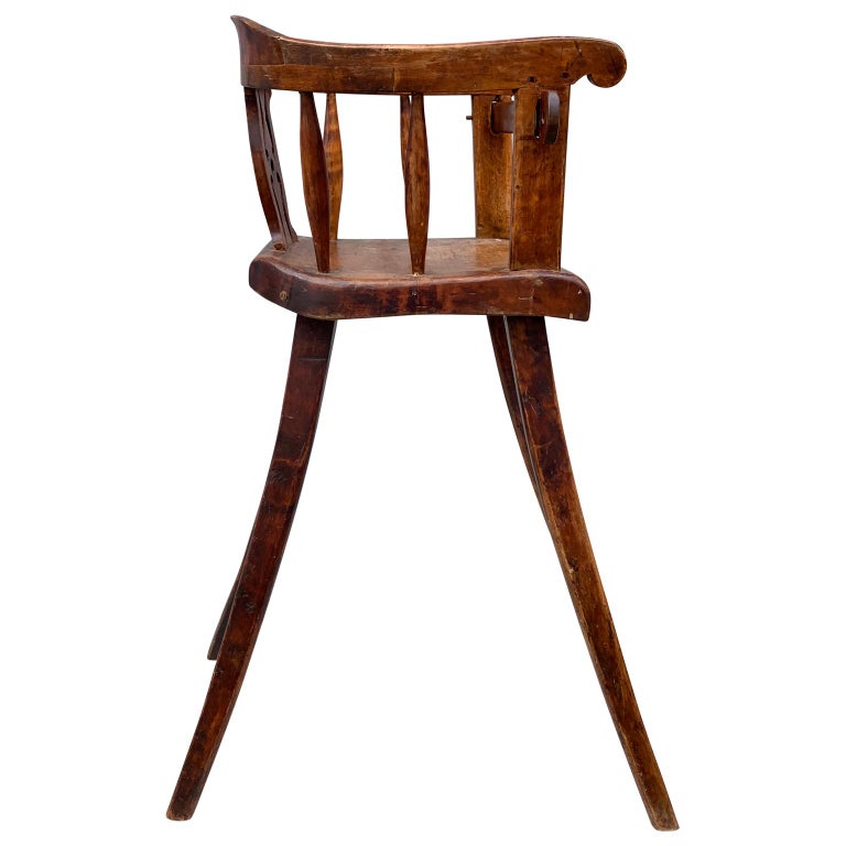 Swedish 19th Century Wooden Child S High Chair For Sale At 1stdibs