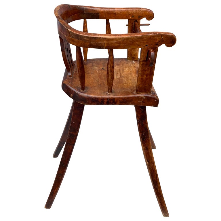 Swedish 19th Century Wooden Child S High Chair For Sale At 1stdibs
