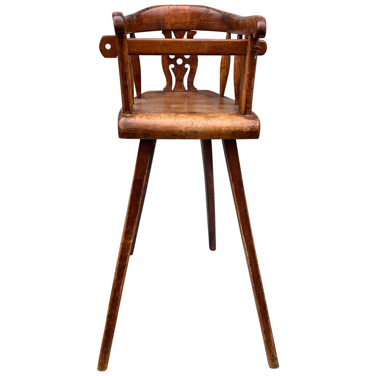 Swedish 19th Century Wooden Child S High Chair For Sale At 1stdibs