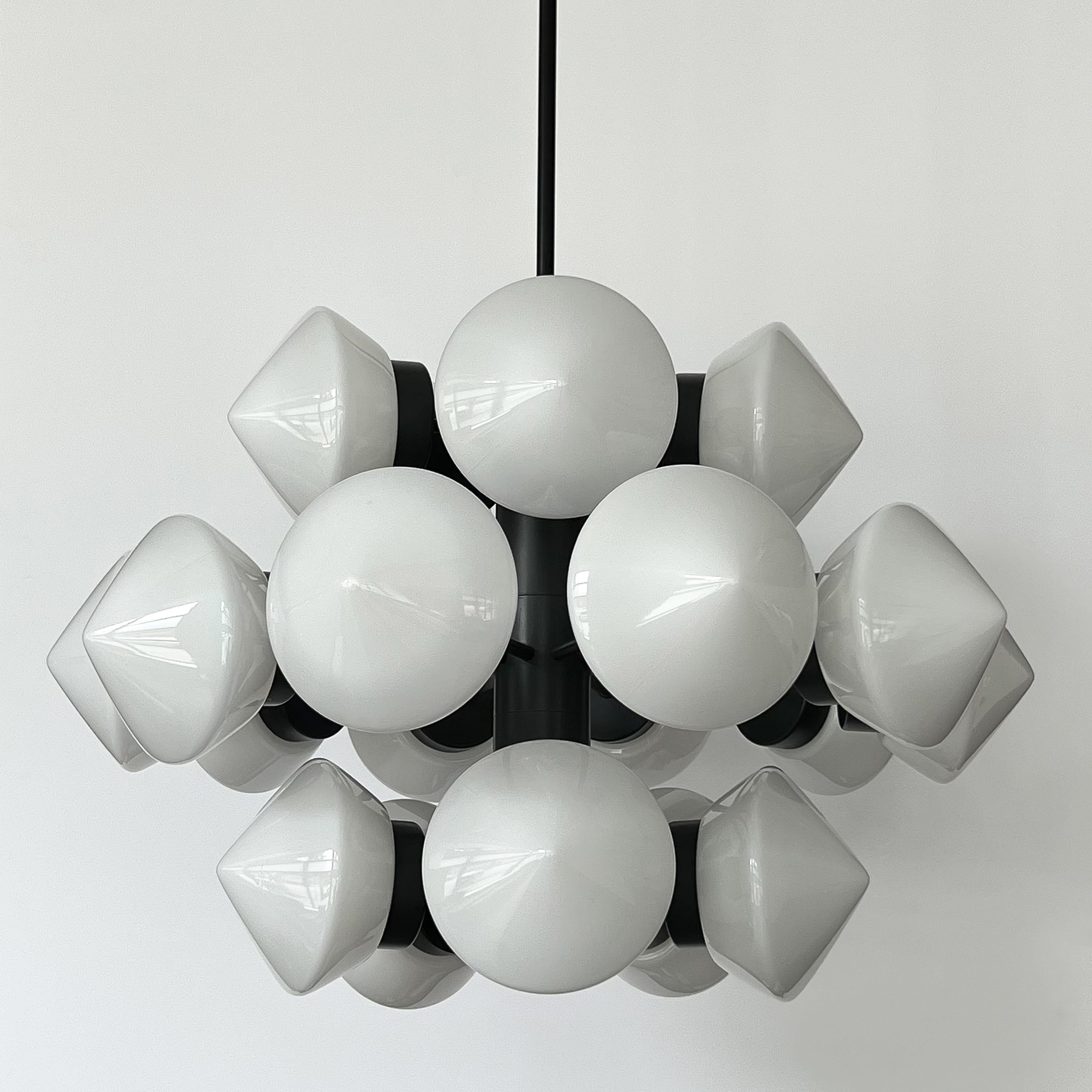 Swedish 20 Globe Chandelier by Fagerhults Belysning For Sale 2