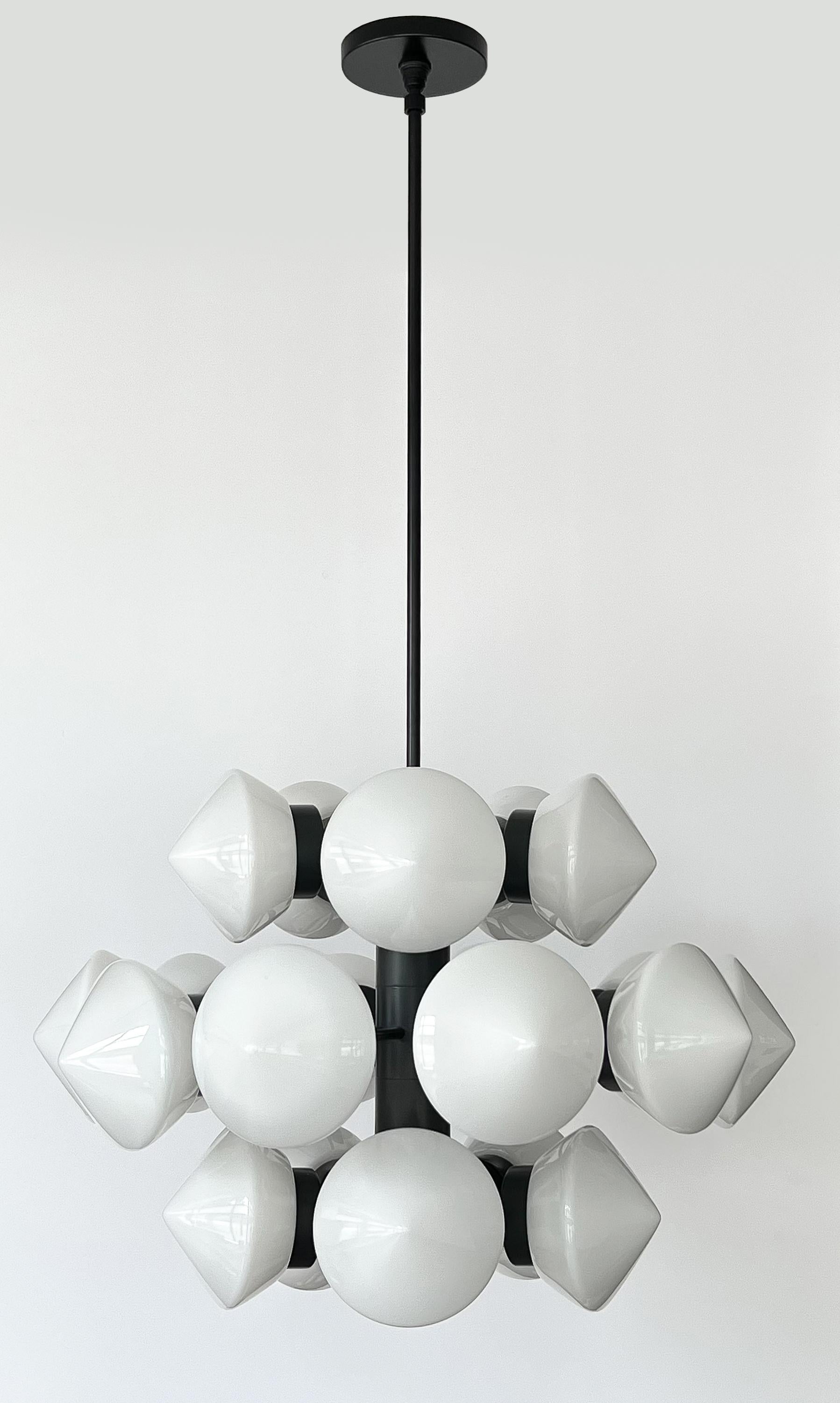 Swedish 20 Globe Chandelier by Fagerhults Belysning For Sale 1