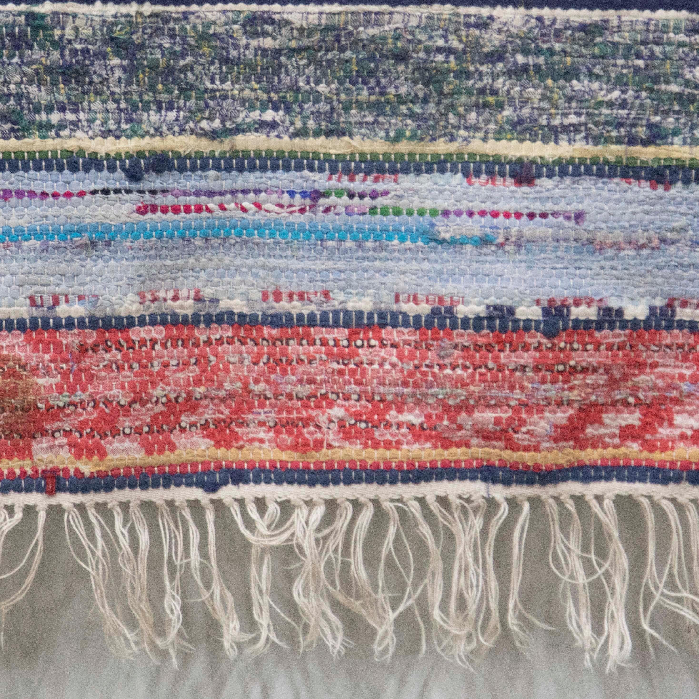 Swedish 20th Century Rag Rug In Good Condition For Sale In Tetbury, Gloucestershire