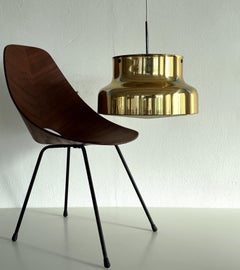 Schwedische 70er Jahre Pendelleuchte "Bumling" von Ateljé Lyktan aus Messing