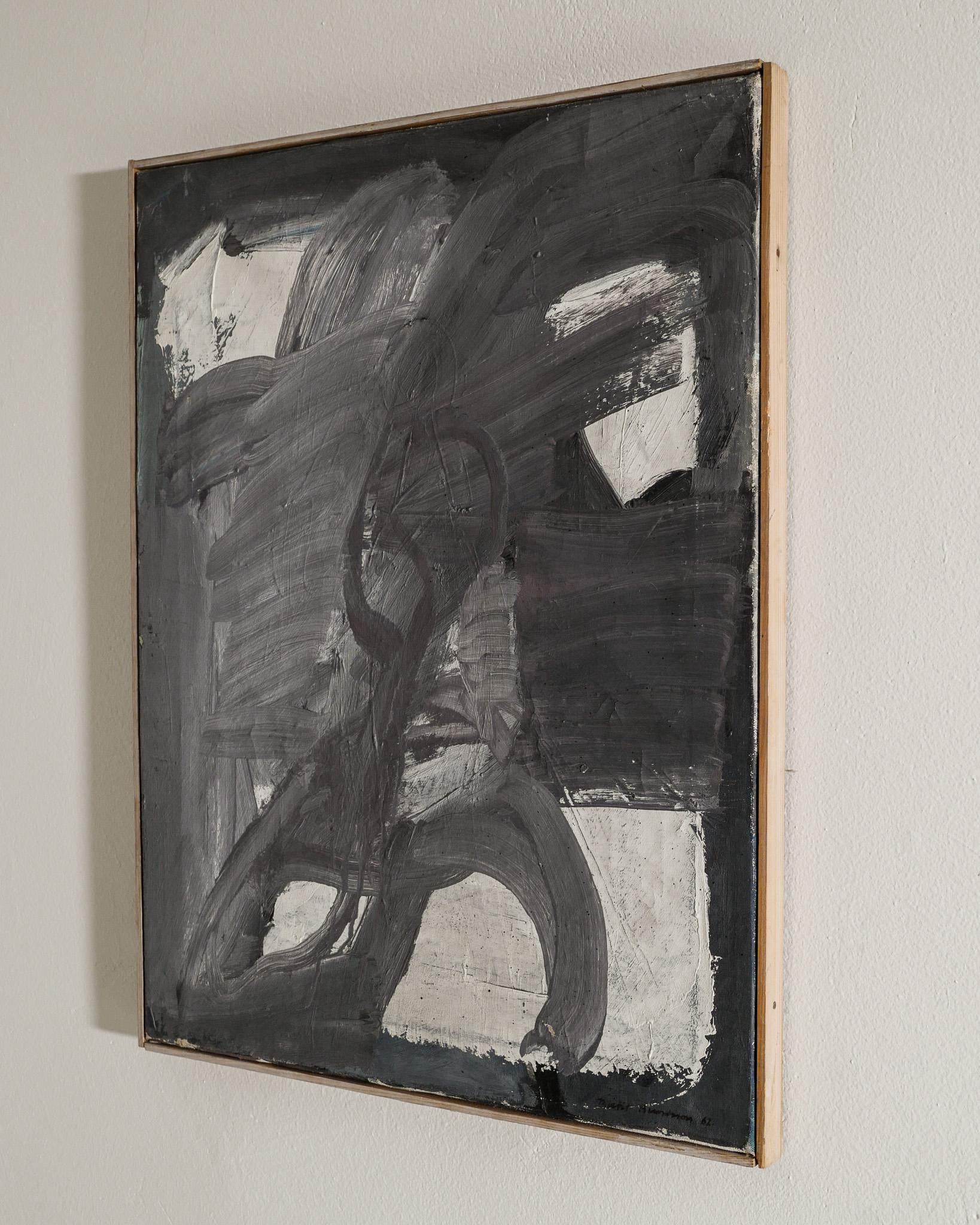 Cuadro abstracto sueco al óleo de Bertil Berntsson, Suecia Años 60 Sueco en venta