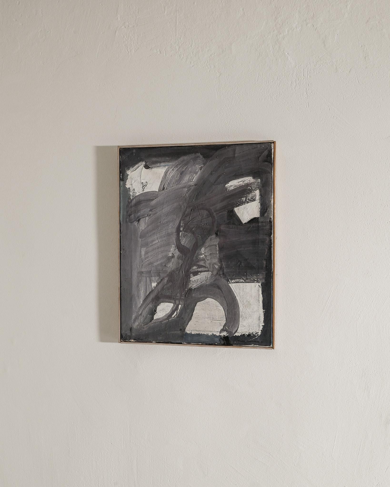 Cuadro abstracto sueco al óleo de Bertil Berntsson, Suecia Años 60 en Bueno estado para la venta en Stockholm, SE
