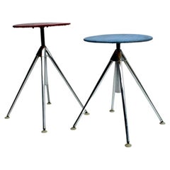 Swedish Adjustable Chromed Stool/Sideboard, Made by „Heilo“ 1950-ies