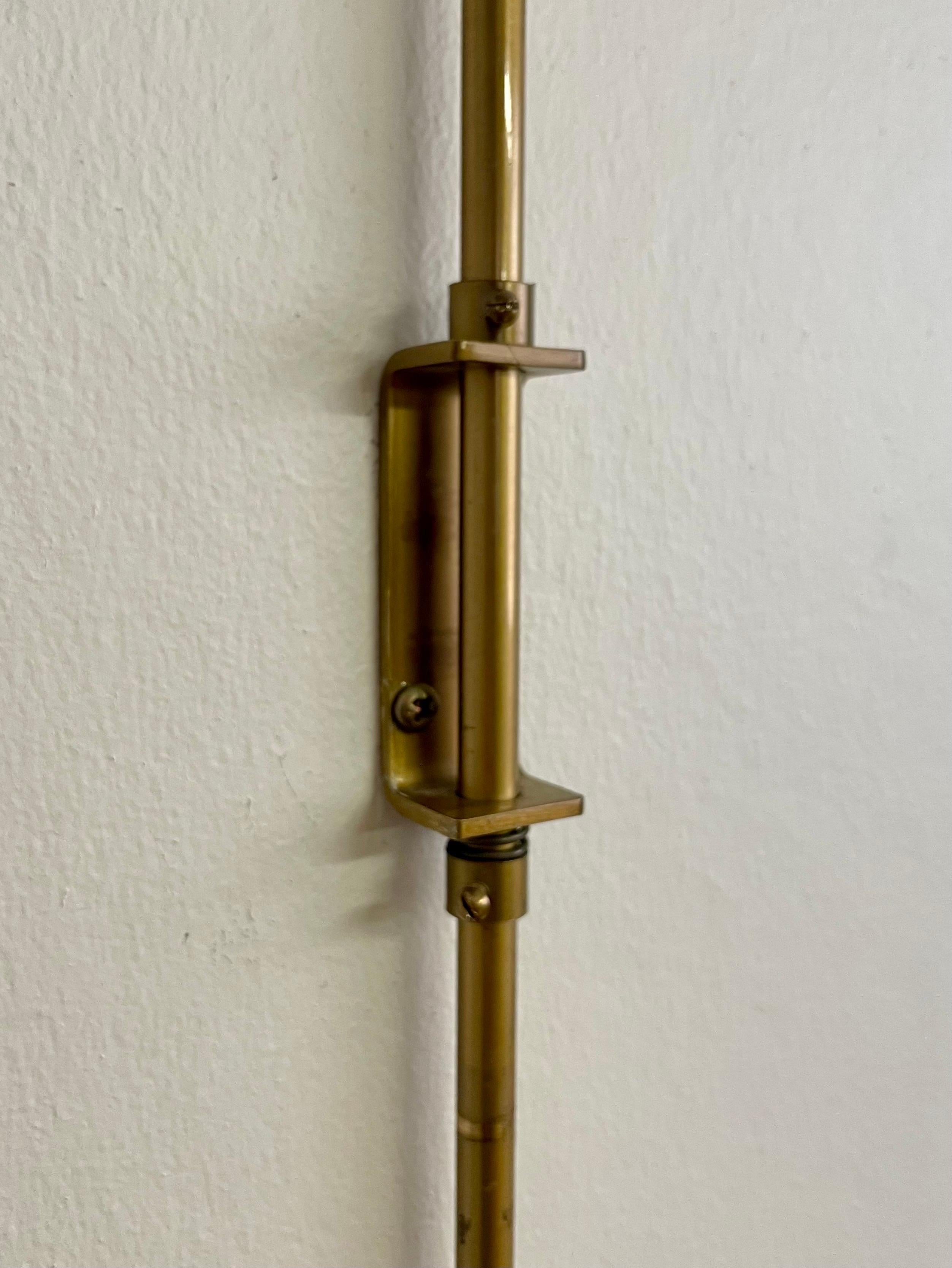 Alf Svensson Swedish Mid-Century Adjustable Wall Sconce SL3 in Perforated Brass For Sale 10