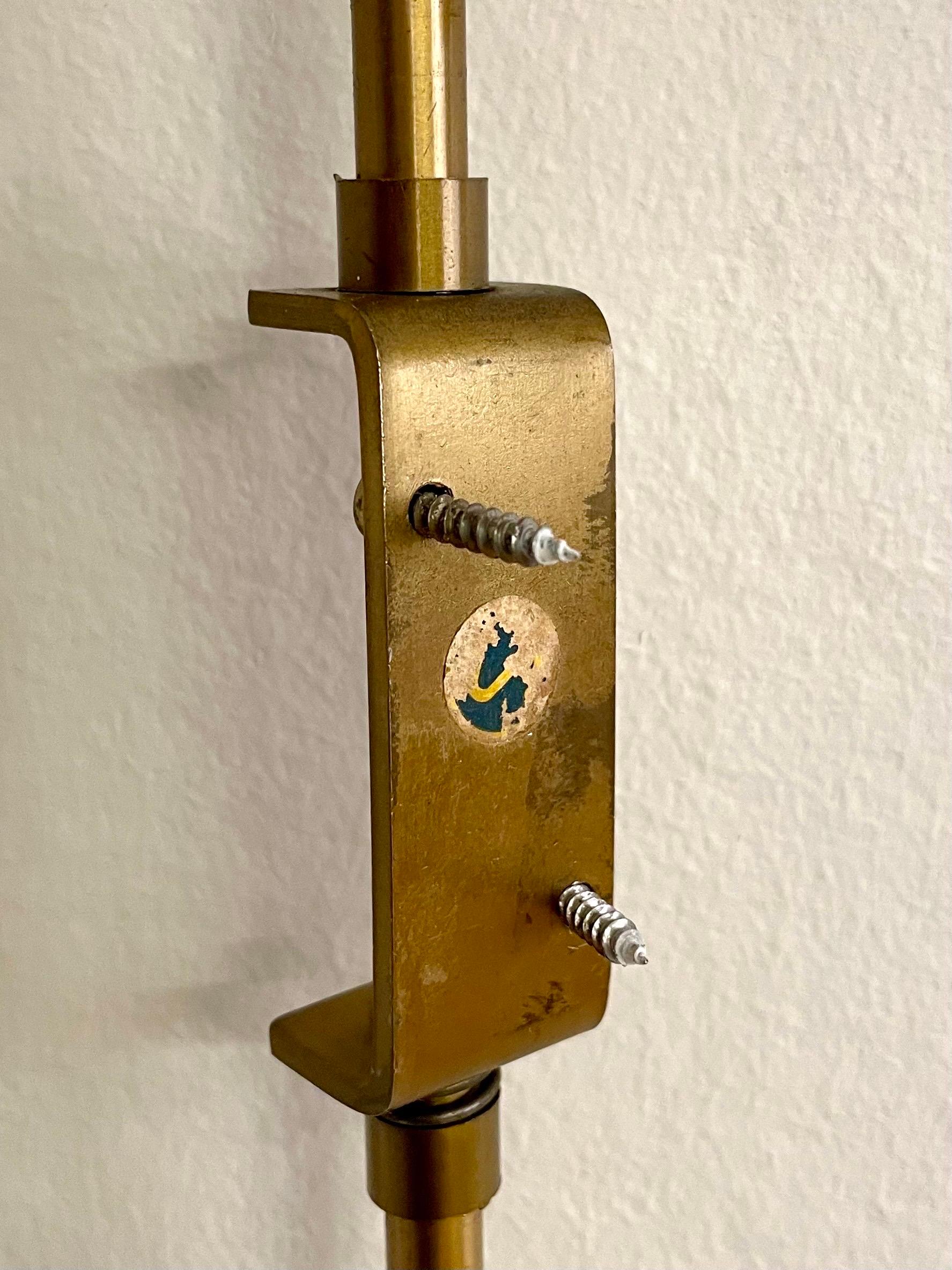 Alf Svensson Swedish Mid-Century Adjustable Wall Sconce SL3 in Perforated Brass For Sale 11