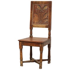 Swedish Allmoge "Wedding" Chair, Dated 1830