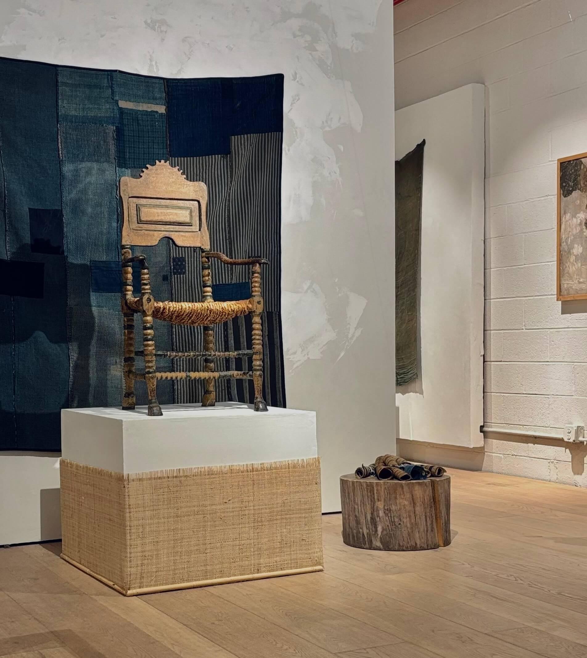 Schwedischer Almoge-Stuhl (Stroh) im Angebot