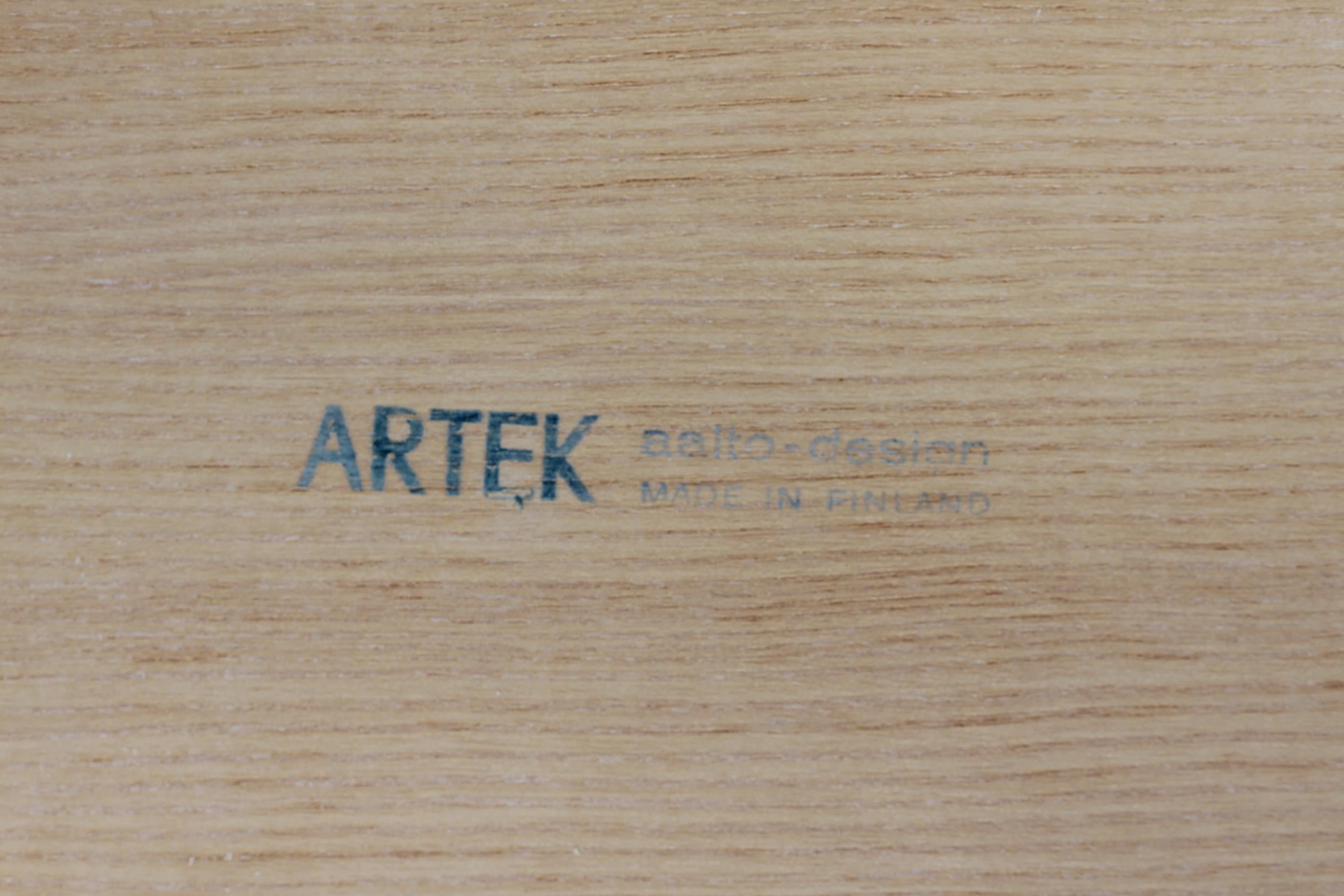 Swedish Alvar Aalto Coffee Table Model X800 Made of Ash and Birch by Artek In Good Condition In Aarhus C, DK