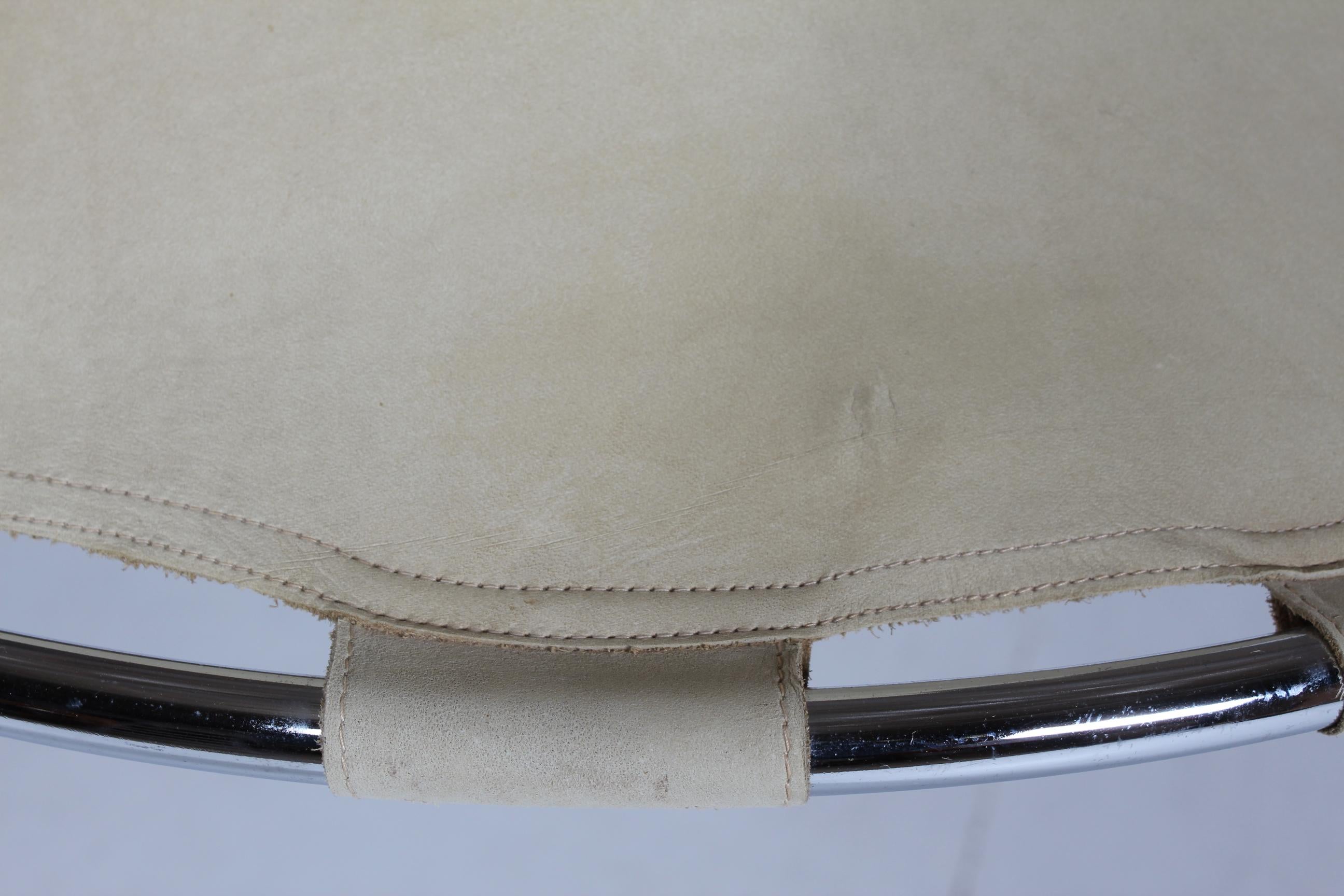 Swedish Anna Pendant Light of Metal  with Leather Cover by Atelje Lyktan 1970s (Ende des 20. Jahrhunderts) im Angebot