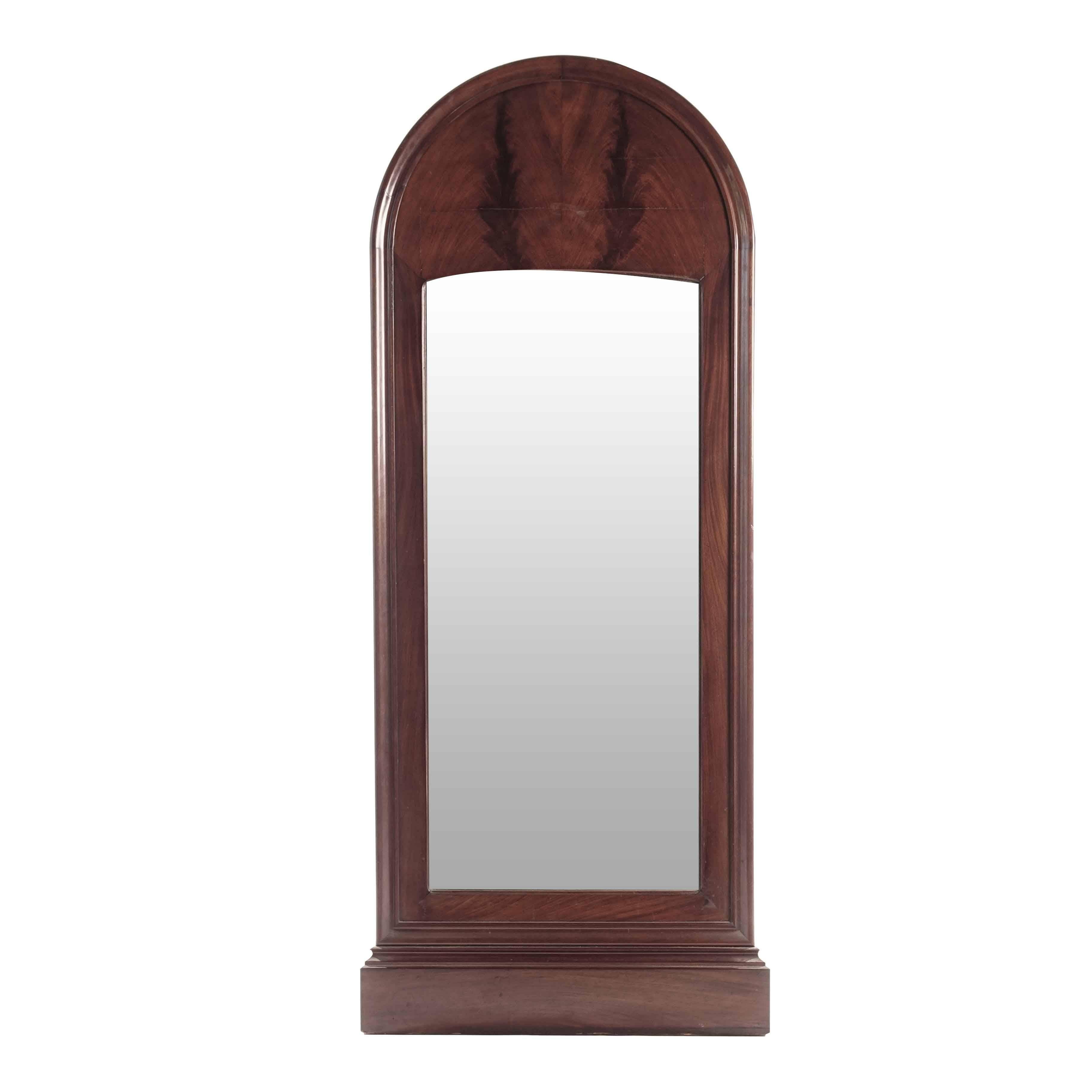 Swedish Antique Mahogany Mirror from 1880s For Sale