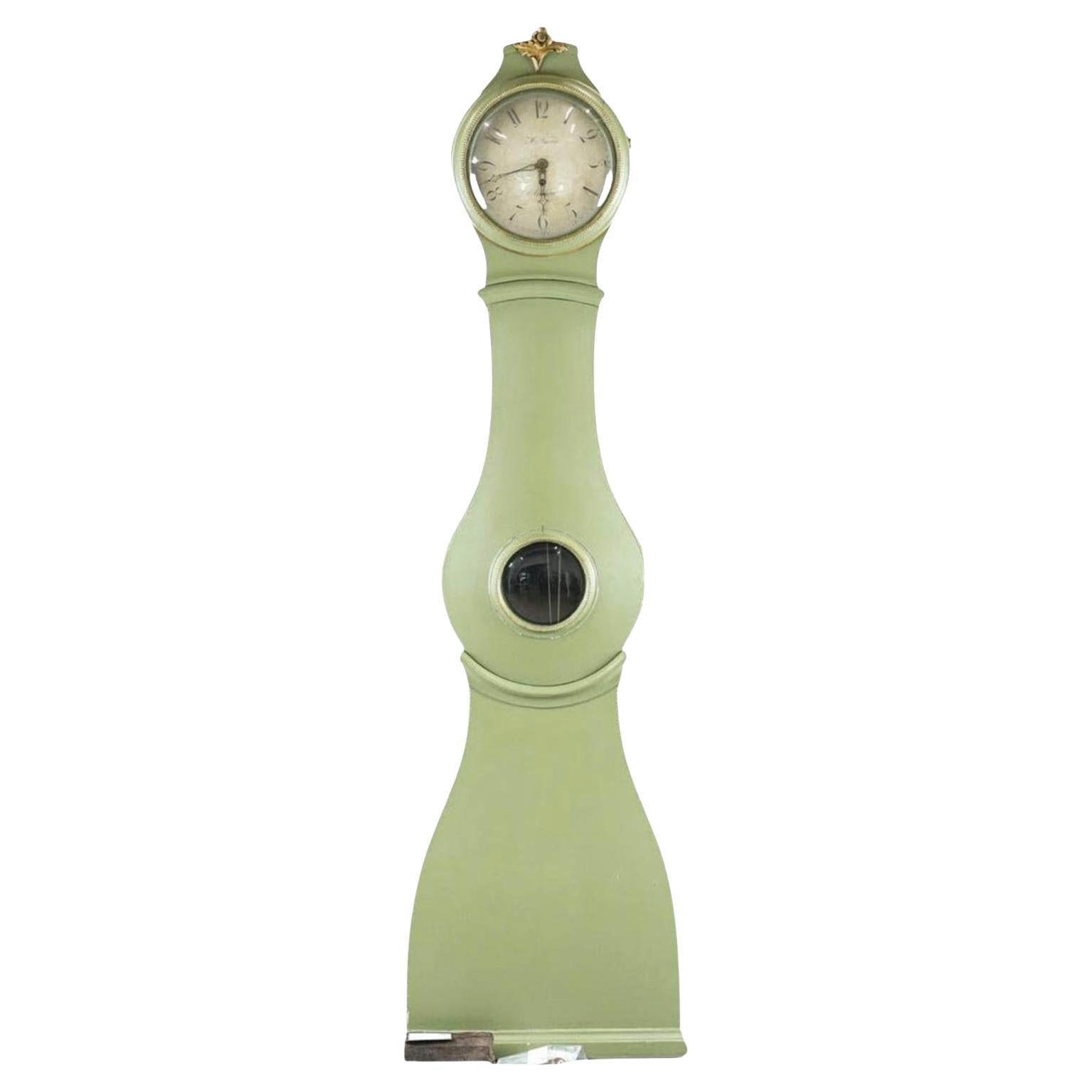 Reloj Antiguo Sueco Mora Clocks Green Early 1800s 210m Åman Arboga A