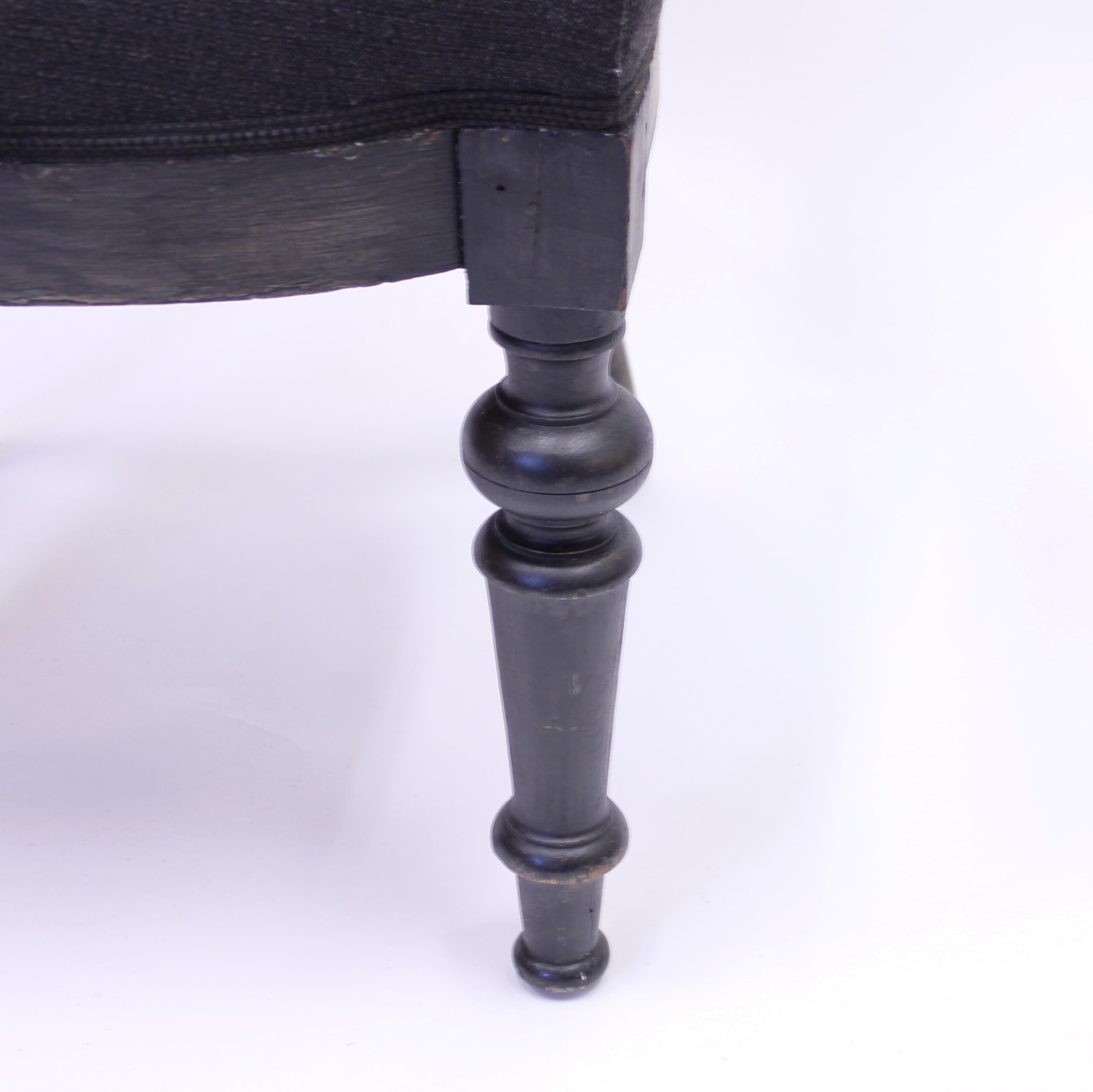 Swedish Antique Oak Klismos Chair, Late 19th Century 9