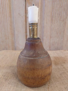 Swedish antique rustic genuine Candlestick Holder 19th century dated 1827