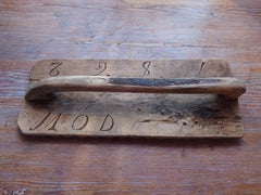 Antigüedad sueca  rústico genuino Arte popular Lavado  junta fechada  1862