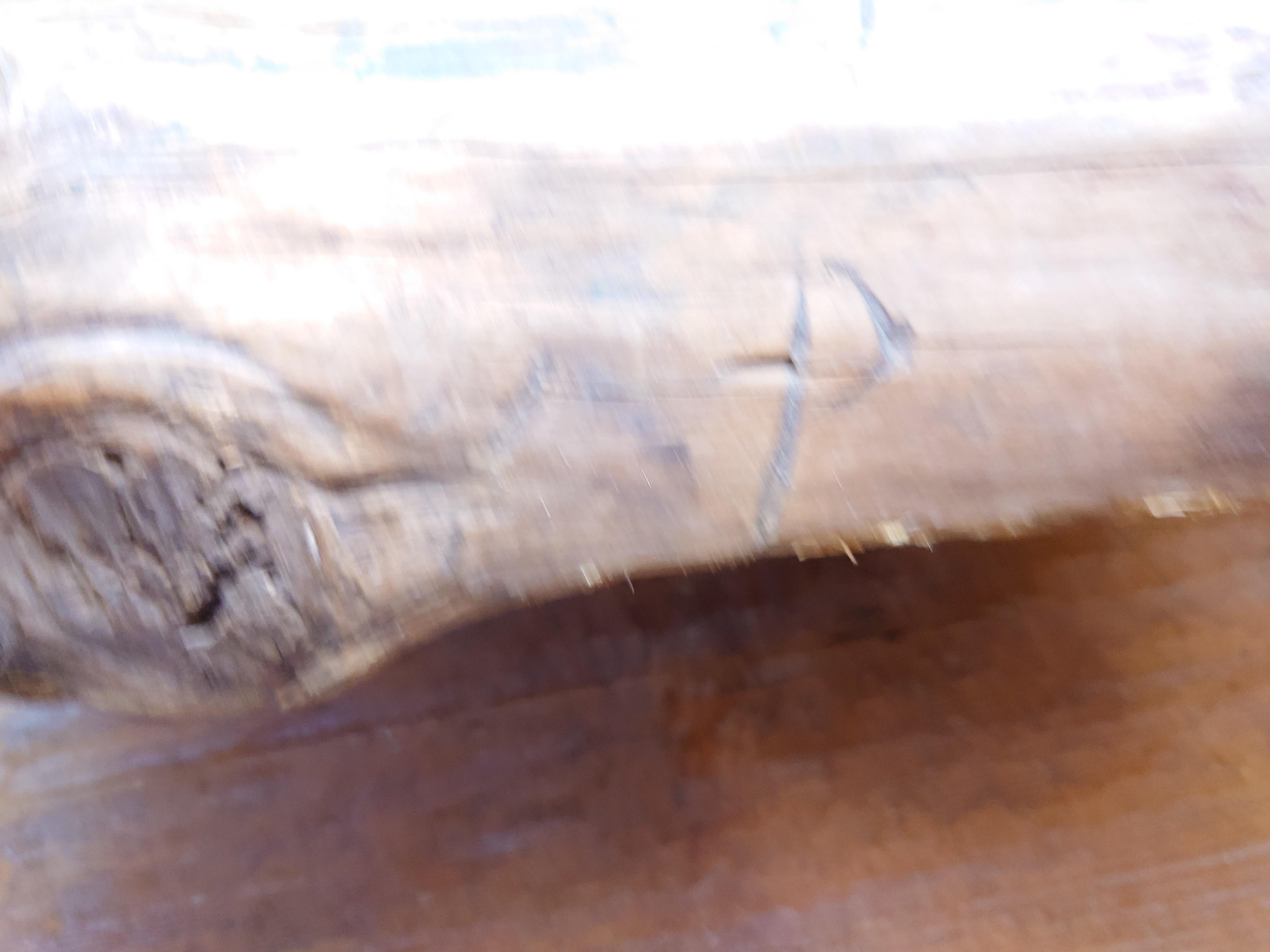 Swedish Antique rustick  genuine Primitive milking stool  pine dated  1862 For Sale 6