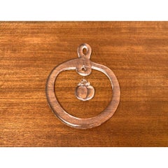 Swedish Apple Window Decoration in Glass from Kosta Boda, 1970s