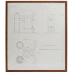 Vintage Swedish Architectural Drawing
