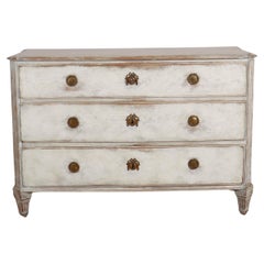 Swedish Architectural Painted Commode