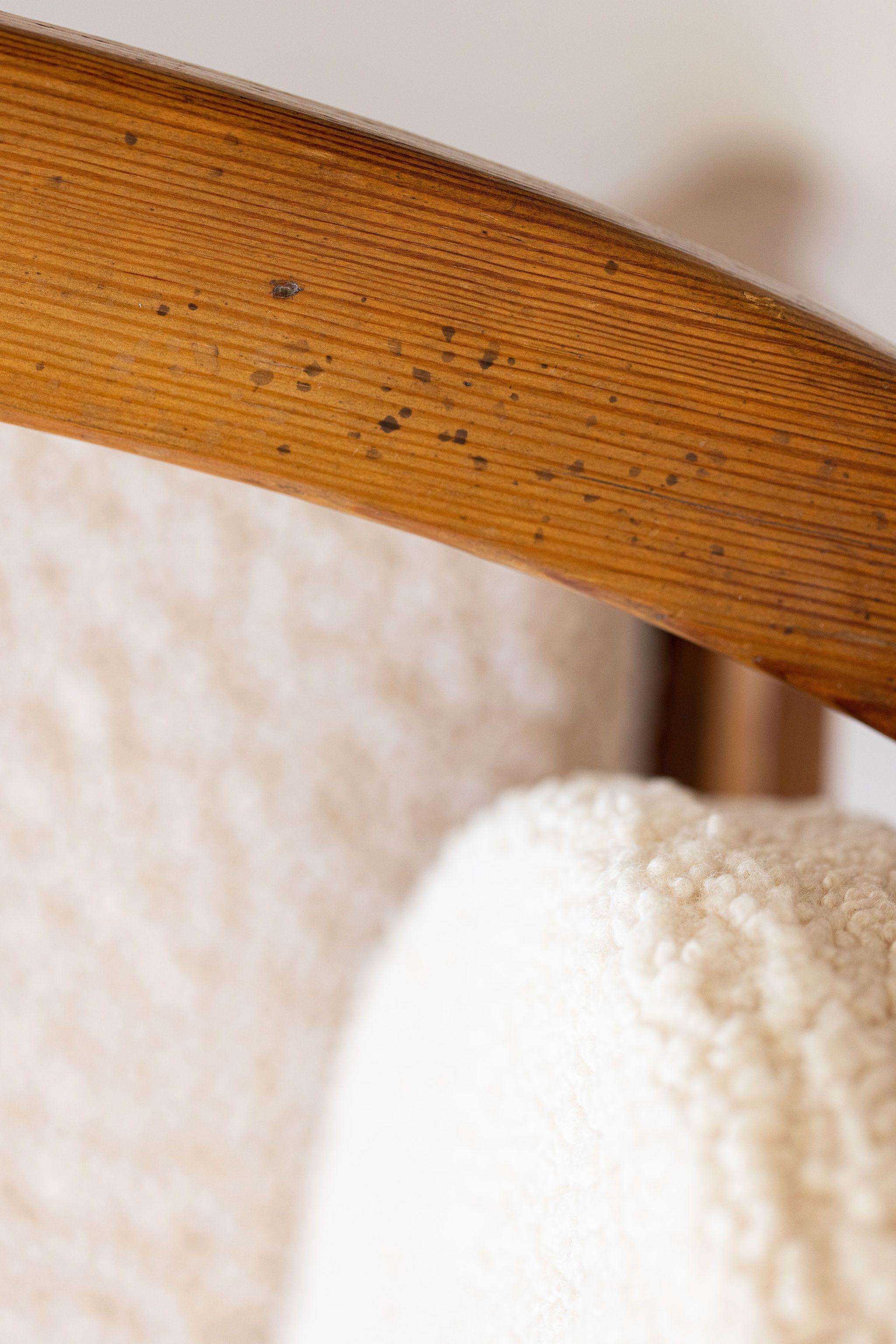 Oak Swedish Arm Chair For Sale