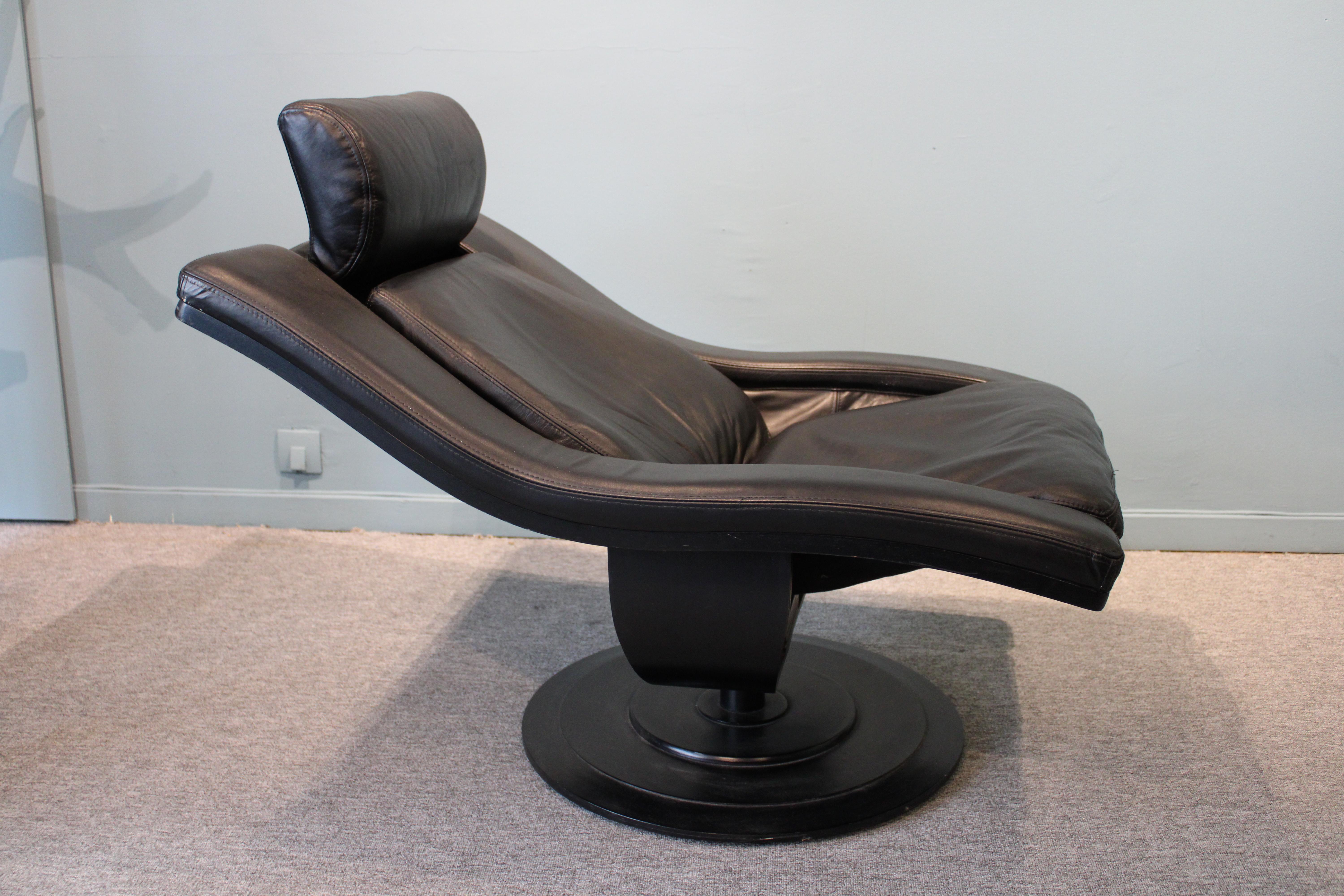 Swedish Armchair and Ottoman, Edited by Nelo In Good Condition In Paris, FR