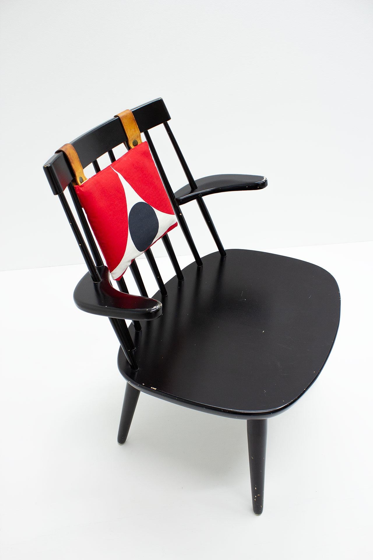 Fabric Swedish Armchair model 