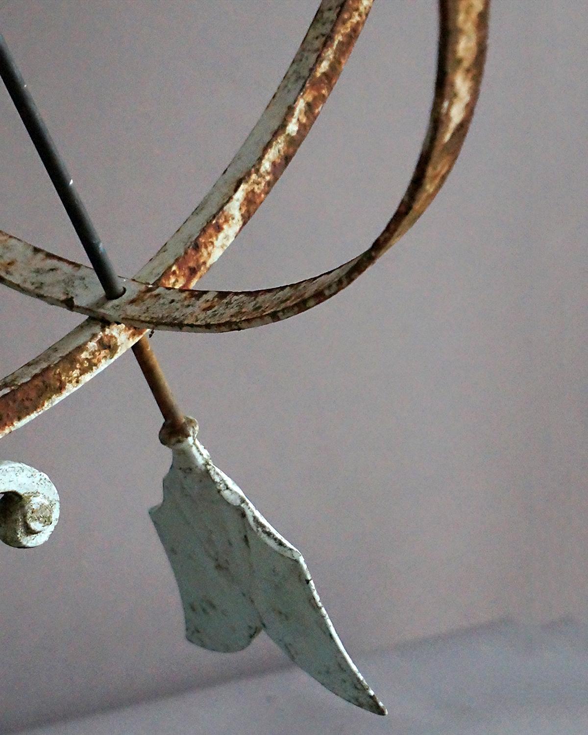 Brass Swedish Armillary Sundial with Three Rings