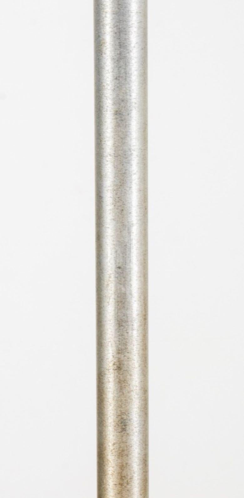 Swedish Art Deco Aluminum Torchiere Lamp For Sale 3