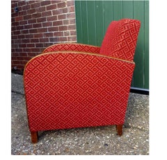 Swedish Art Deco Antique Armchair Early 20th Century Golden Birch Bentwood Arms