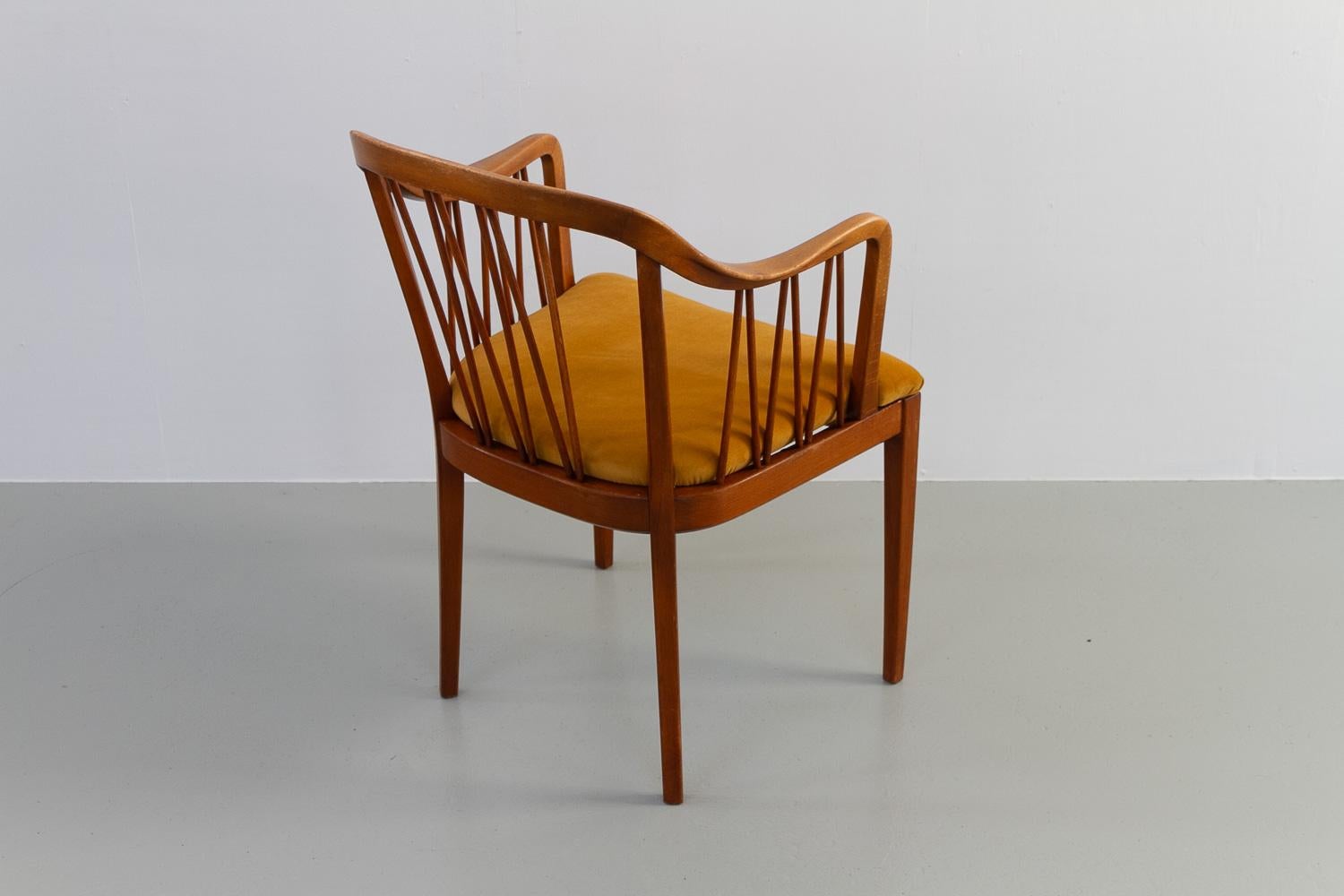 Mid-20th Century Swedish Art Deco Armchair, 1940s. For Sale