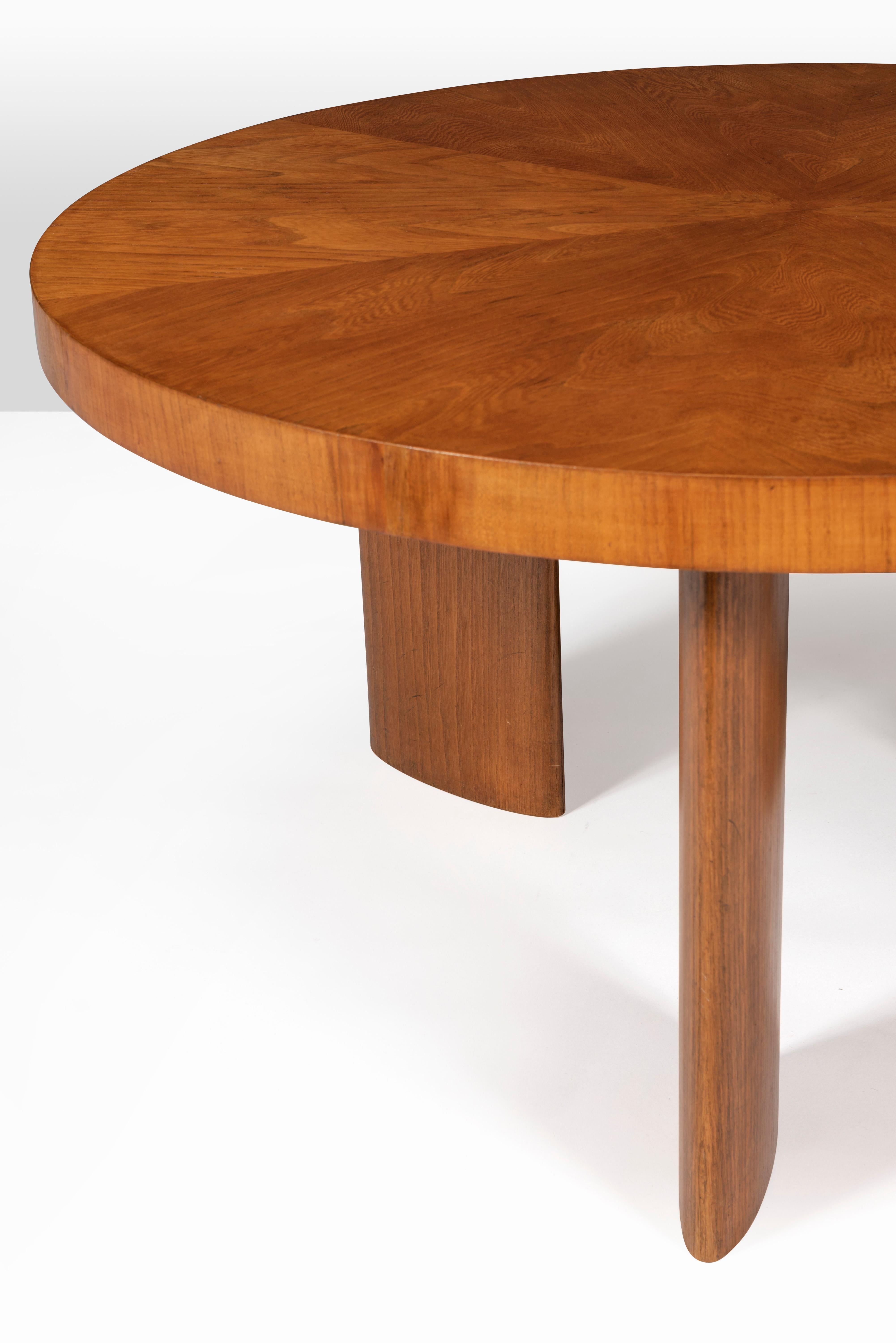 Art Deco Swedish Modern Axel Einar Hjorth Coffee Table Elm Veneered Oak, 1930's