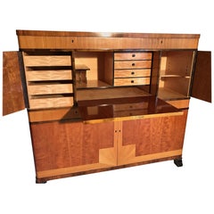 Swedish Art Deco Bar or Writing Cabinet