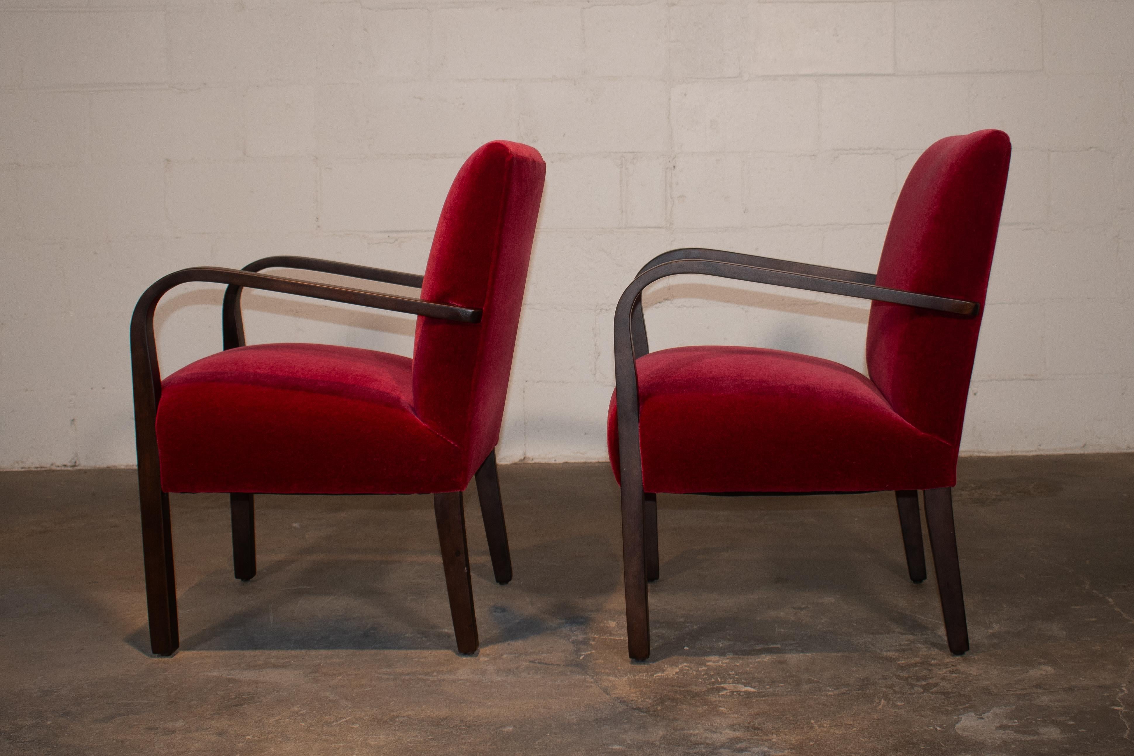 Hand-Crafted Swedish Art Deco Birch Bentwood Arm Chair For Sale