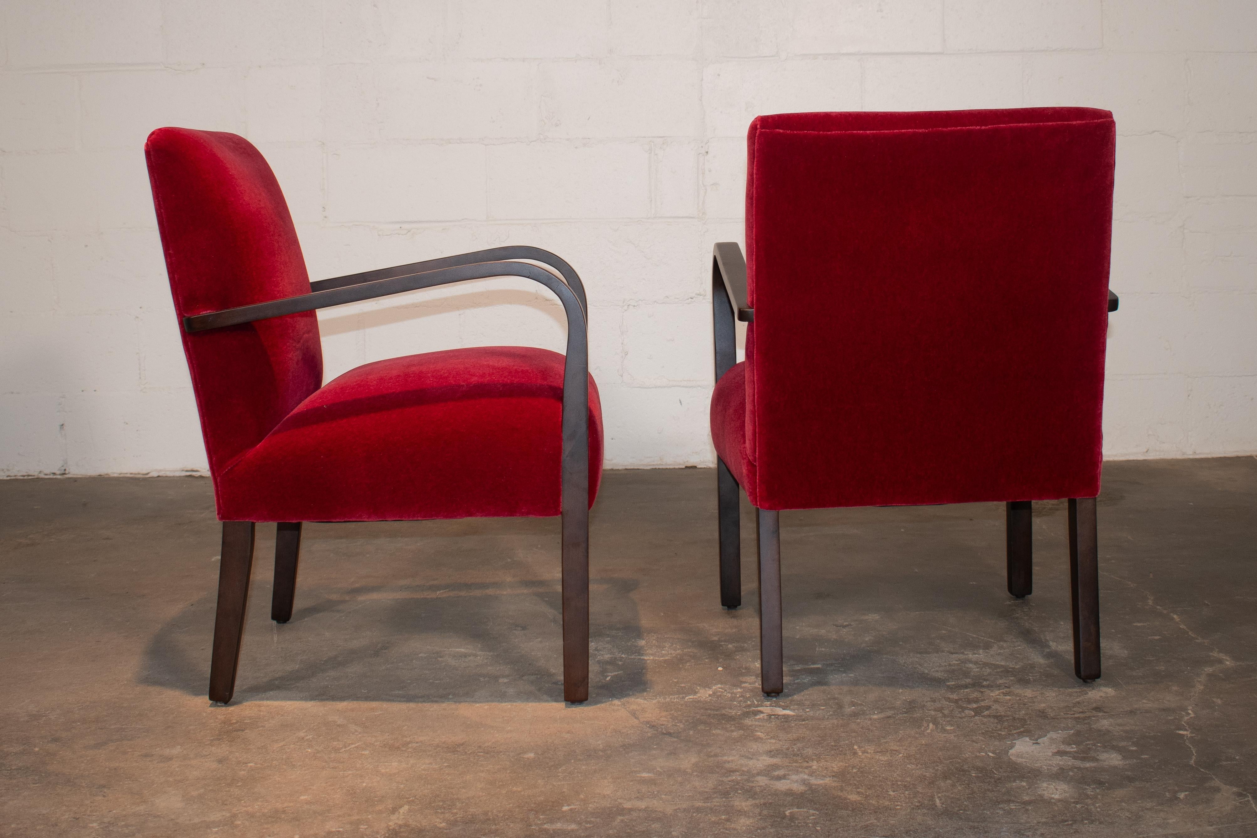 Swedish Art Deco Birch Bentwood Arm Chair In Good Condition For Sale In Atlanta, GA