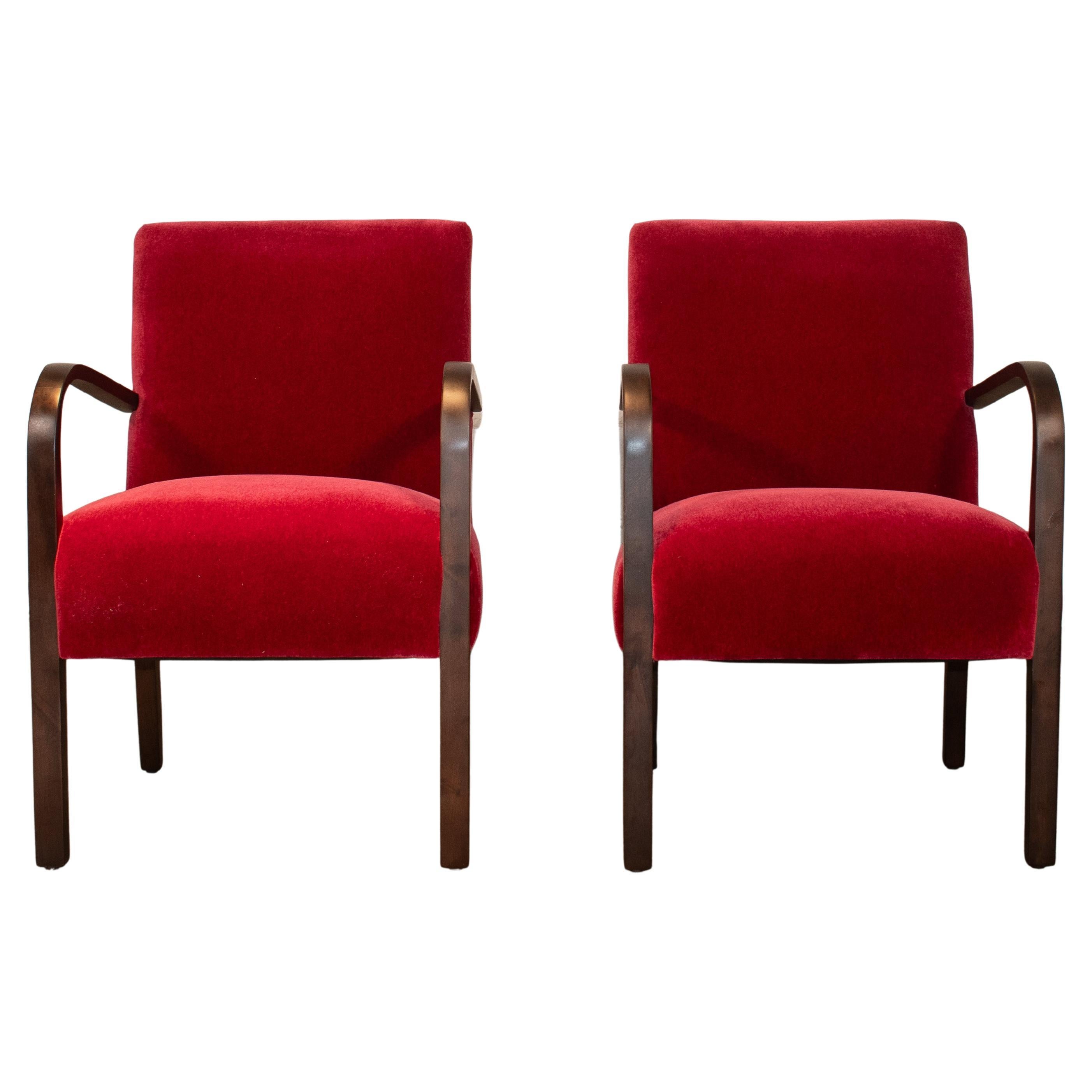 Swedish Art Deco Birch Bentwood Arm Chair