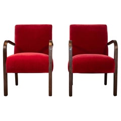 Swedish Art Deco Birch Bentwood Arm Chair
