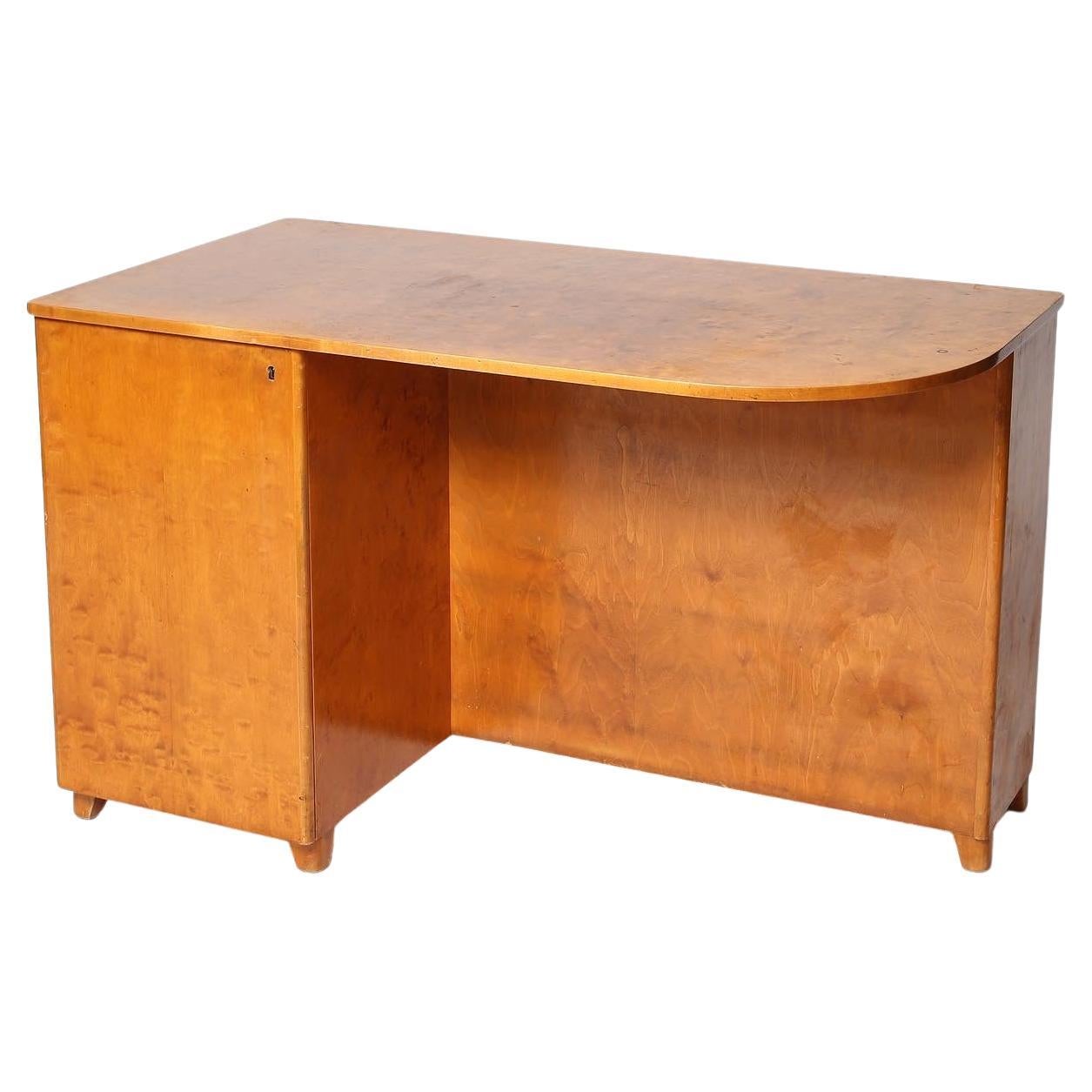 Swedish Art Deco Birch Writing Desk