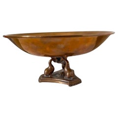 Schwedischer Art-Déco-Bronzeaufsatz von Nordiska Juvelaktiebolaget, 1930er Jahre