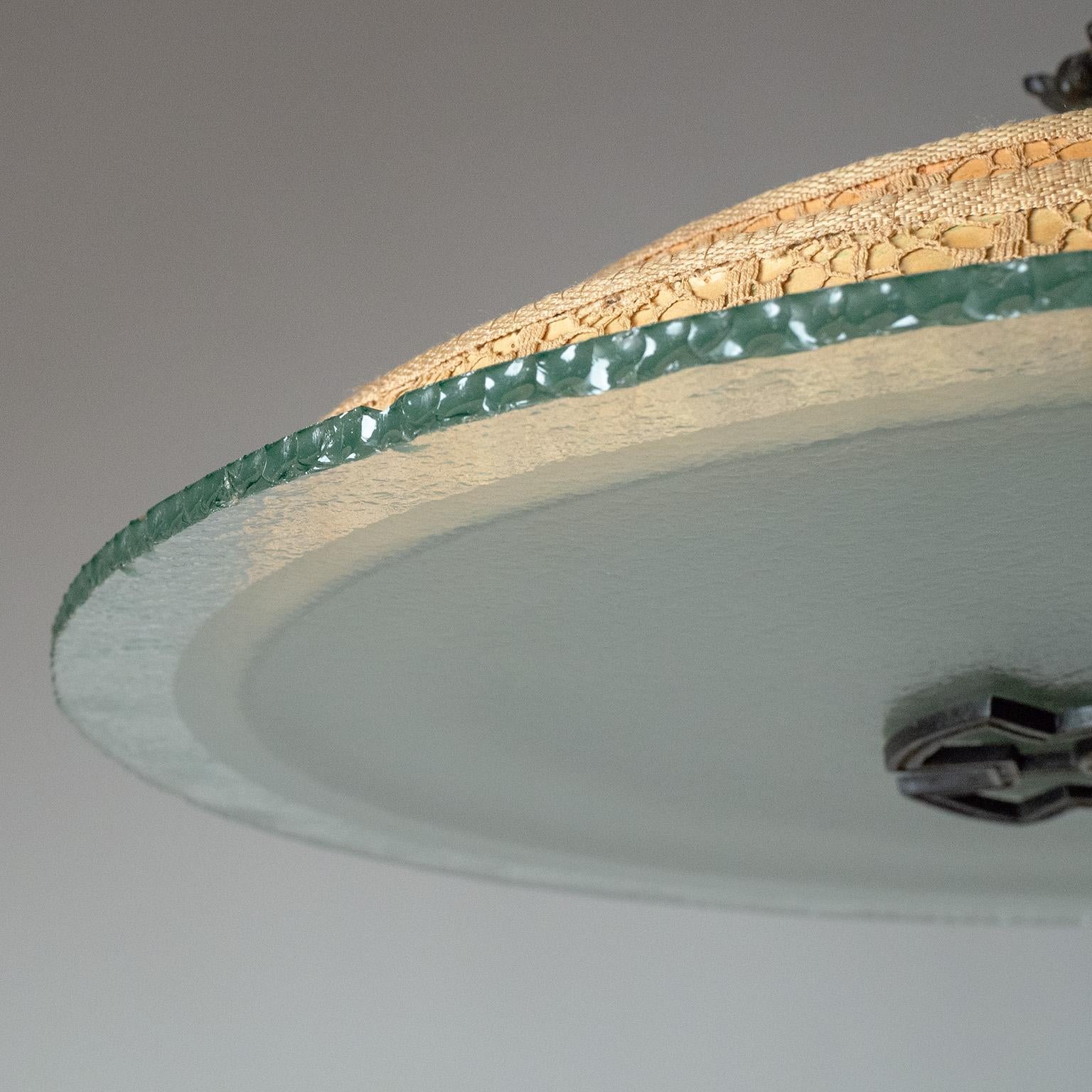 Ottone Plafoniera svedese in stile Art Déco, anni '30 in vendita