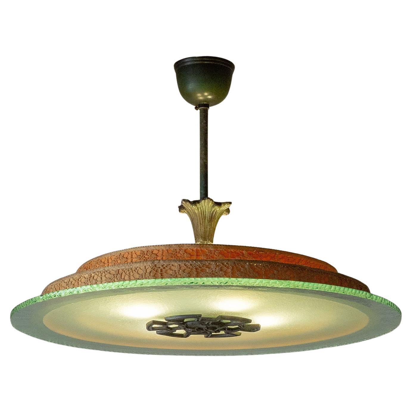 Swedish Art Deco Ceiling Light, 1930s