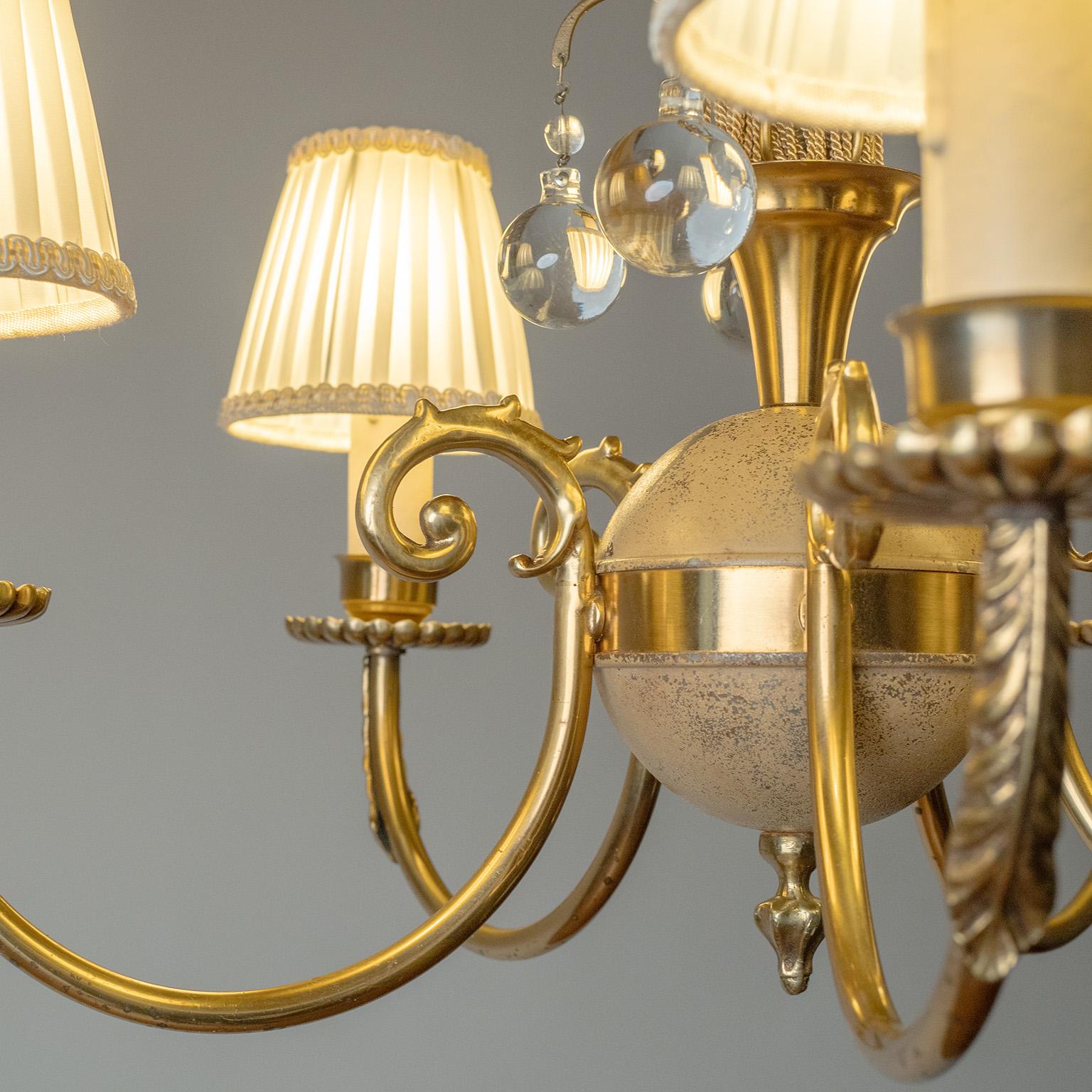 Swedish Art Deco Chandelier, 1930s mediados del siglo XX en venta