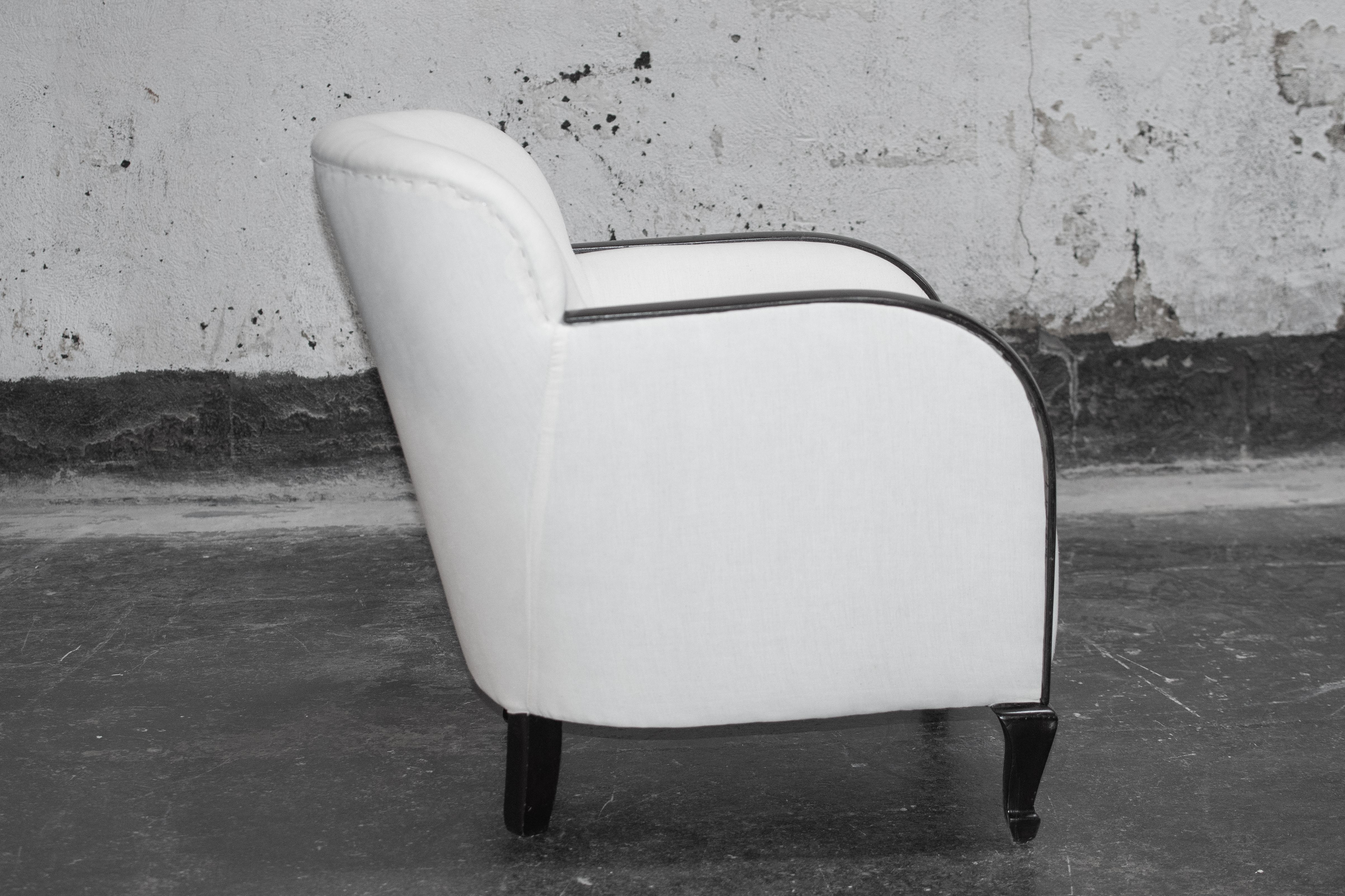 Mid-20th Century Swedish Art Deco Club Chair - COM Ready For Sale