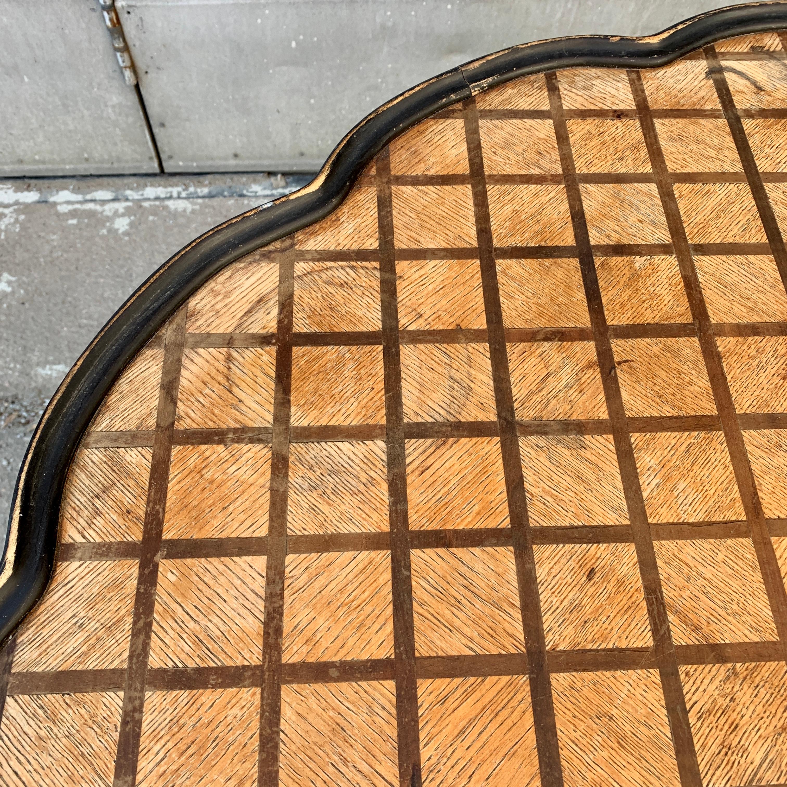 Swedish Art Deco Cocktail Table in Oak Marquetry 8