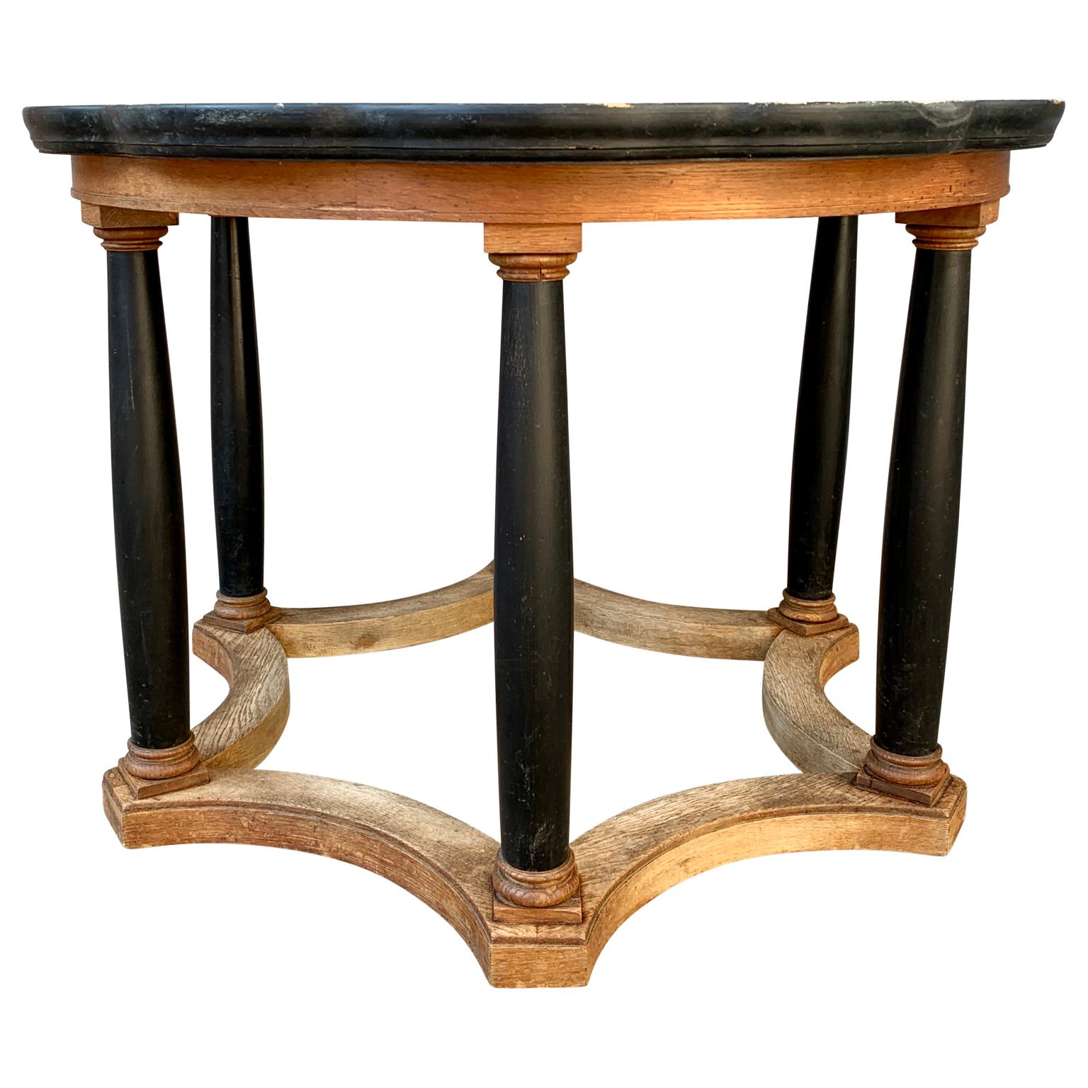 Swedish Art Deco Cocktail Table in Oak Marquetry 2