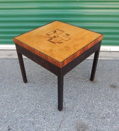 Swedish Art Deco Cubic Inlaid Side/End Table, circa 1930